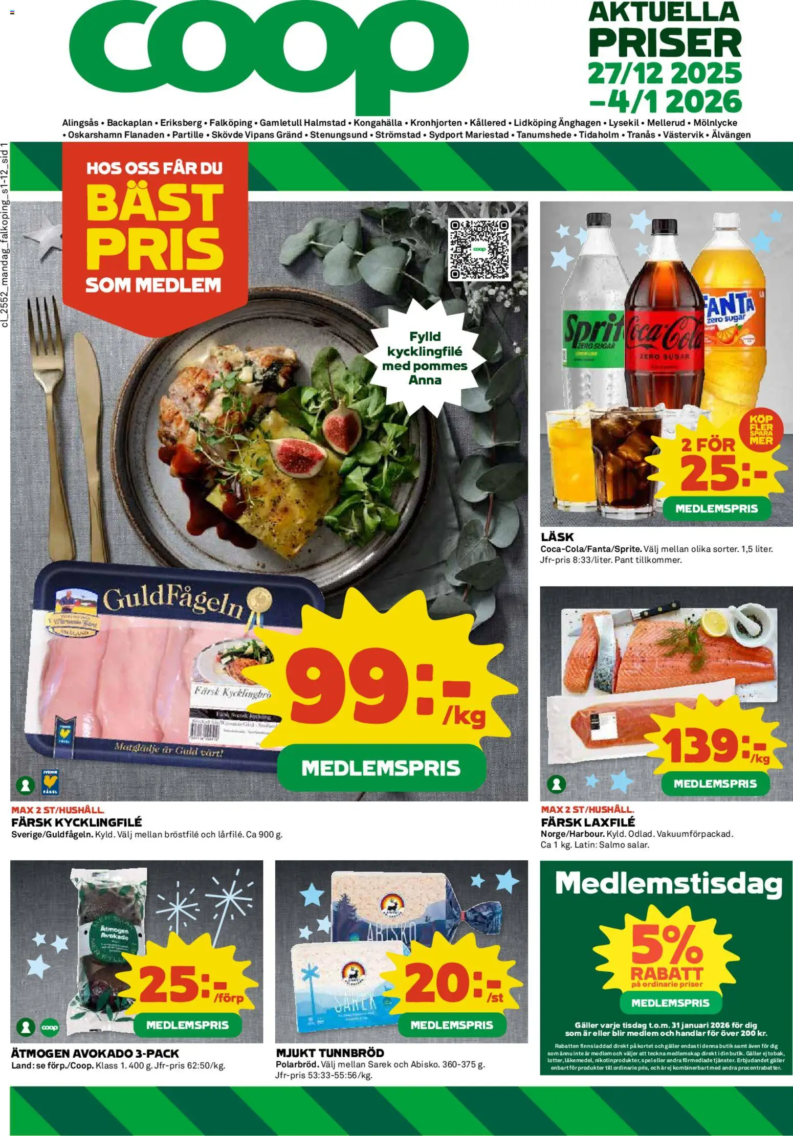 Förhandsgranska reklamblad Aktuella reklamblad Coop från butik Coop gäller från 29/12/2025