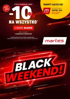 Pogląd gazetki "Black Friday" ze sklepu Martes sport ważnej od 27.11.2025
