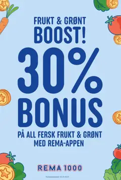Forhåndsvis Frukt & Grønt boost fra butikk Rema 1000 gyldig fra 04/01/2026