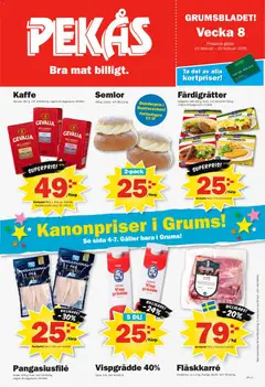 Förhandsgranska reklamblad Aktuella reklamblad Pekås - grums edition från butik Pekås gäller från 16/02/2026