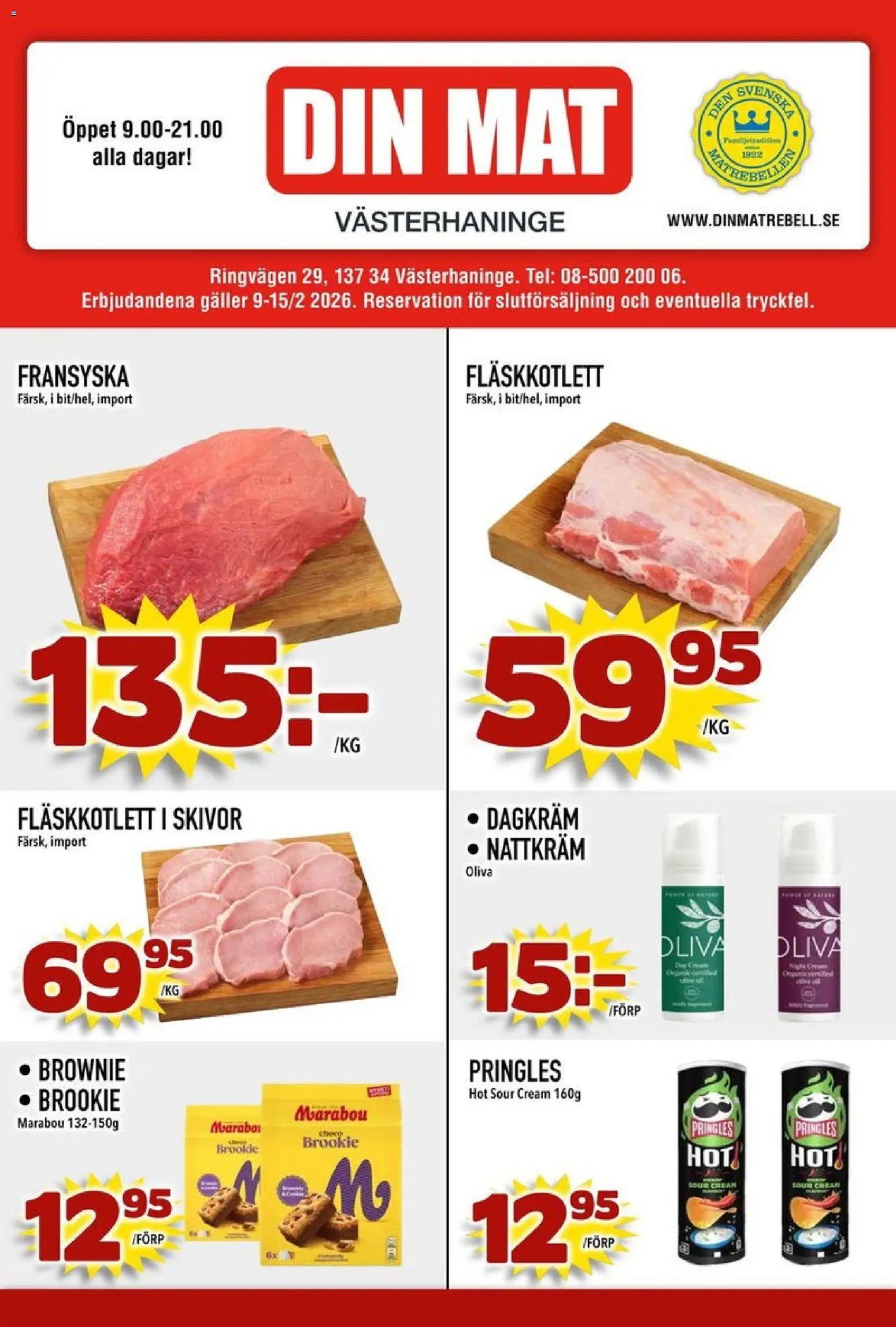 Förhandsgranska reklamblad Aktuella reklamblad Din Mat från butik Din Mat gäller från 09/02/2026