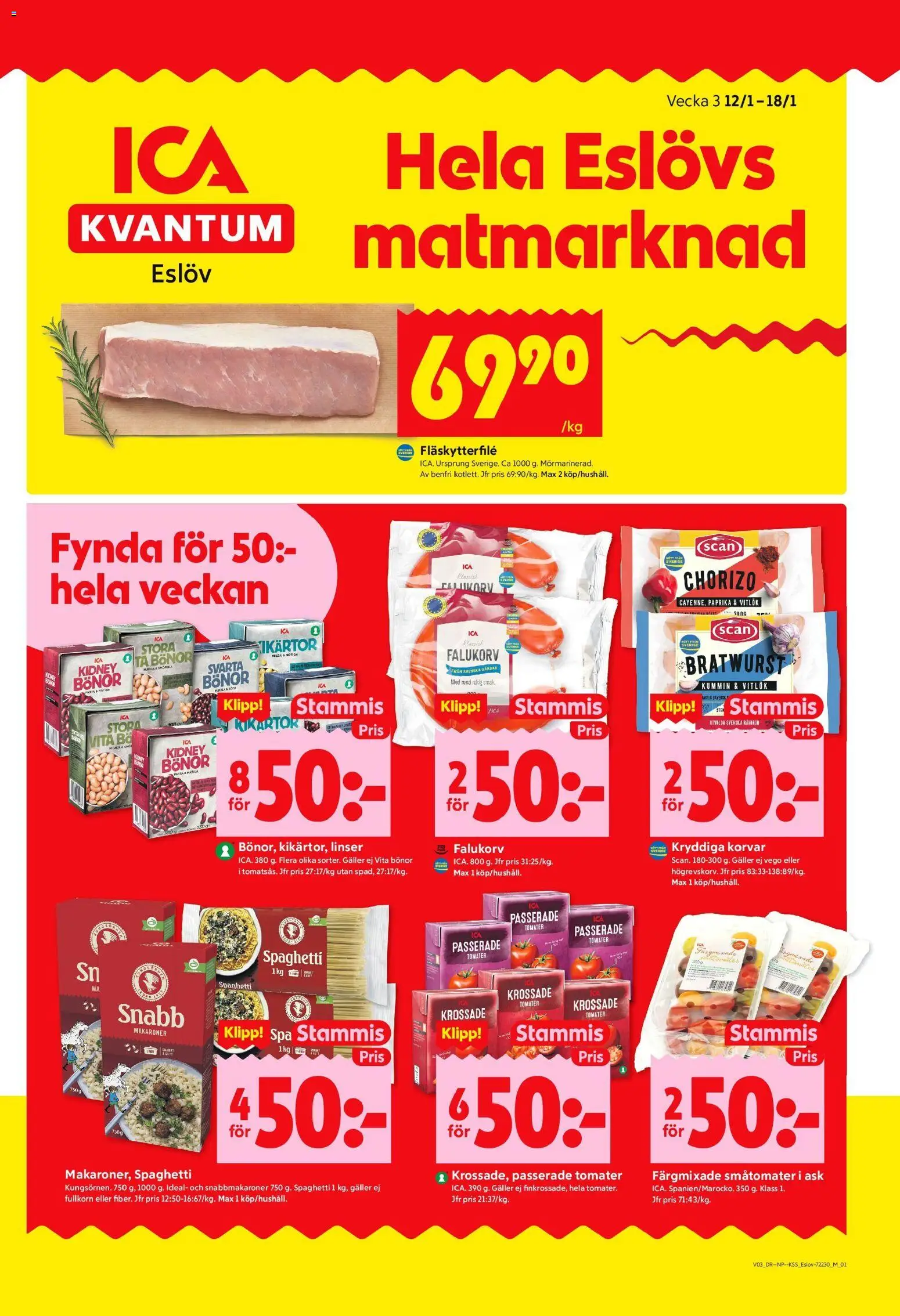 Förhandsgranska reklamblad Eslöv från butik ICA Kvantum gäller från 12/01/2026