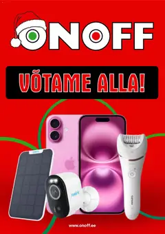 ONOFF kliendilehe eelvaade alates 2026.01.05