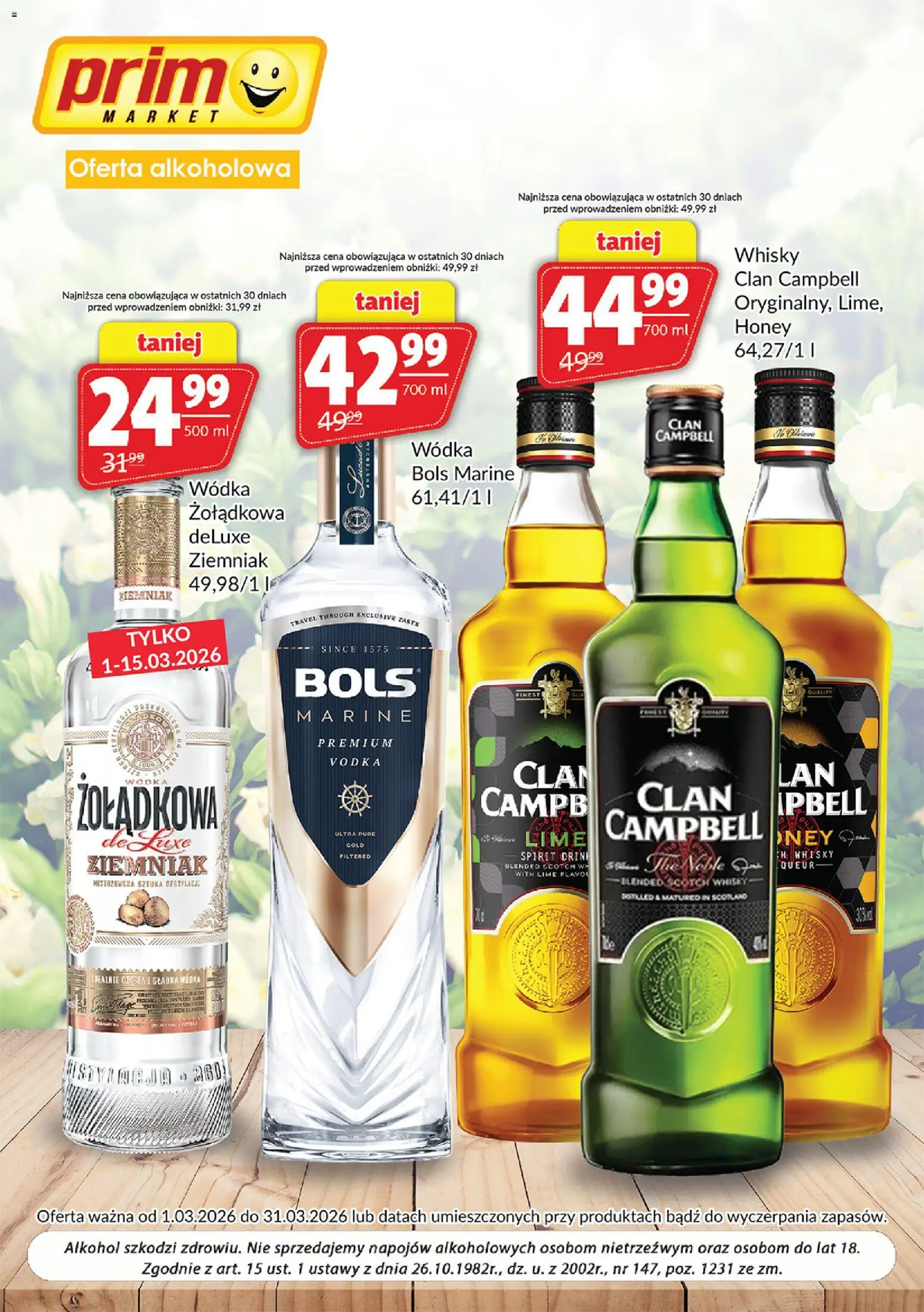 Pogląd gazetki "Prim Market gazetka - Oferta alkoholowa" ze sklepu Prim Market ważnej od 01.03.2026