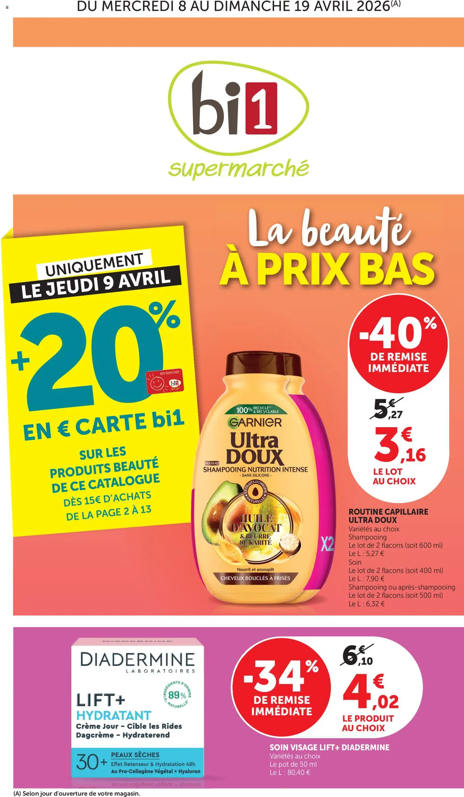 Prévisualisation de bi1 Catalogue du magasin bi1 formulaire valide 08/04/2026