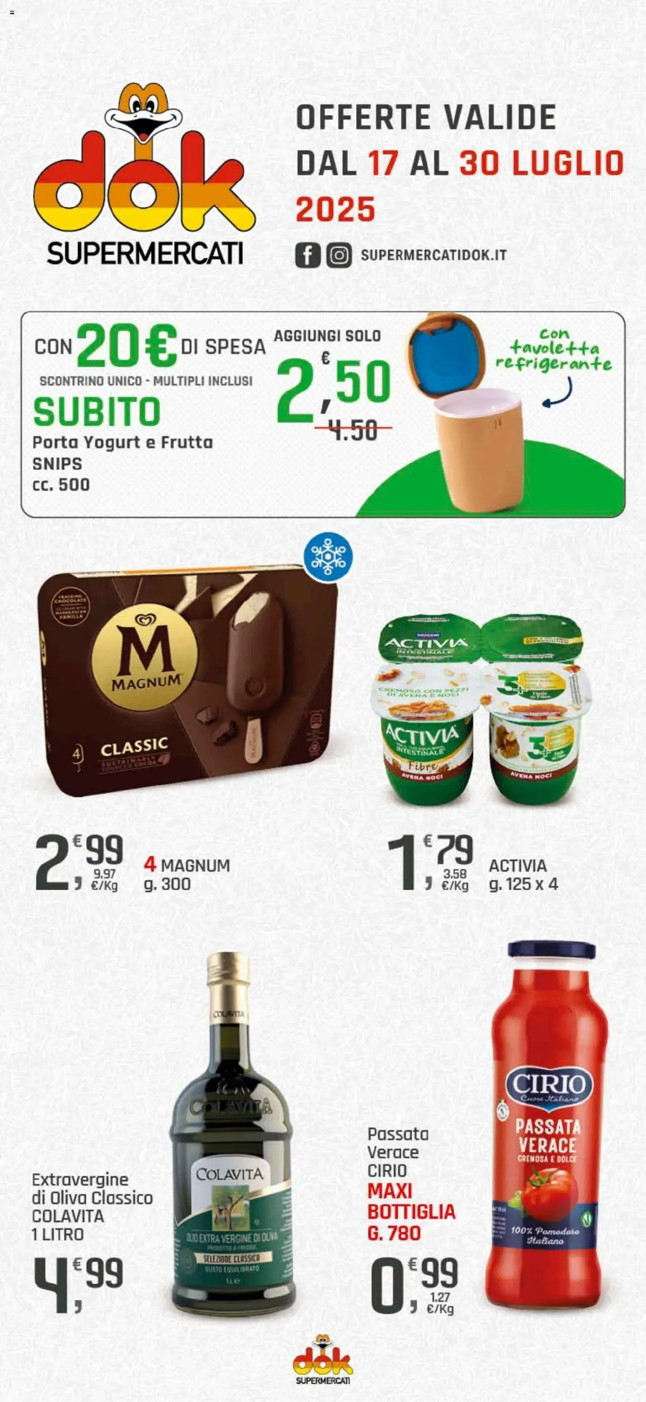 Volantino DOK valido da 17/07/2025 numero di pagina 1