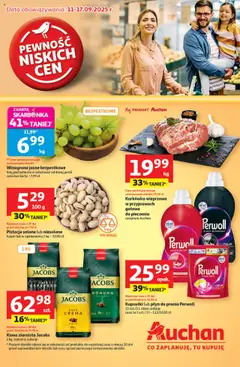 Pogląd gazetki "Pewność niskich cen Hipermarket" ze sklepu Auchan ważnej od 11.09.2025