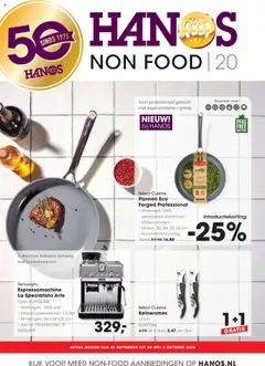 Voorbeeld van Non Food Folder van winkel Hanos geldig vanaf 22-09-2025