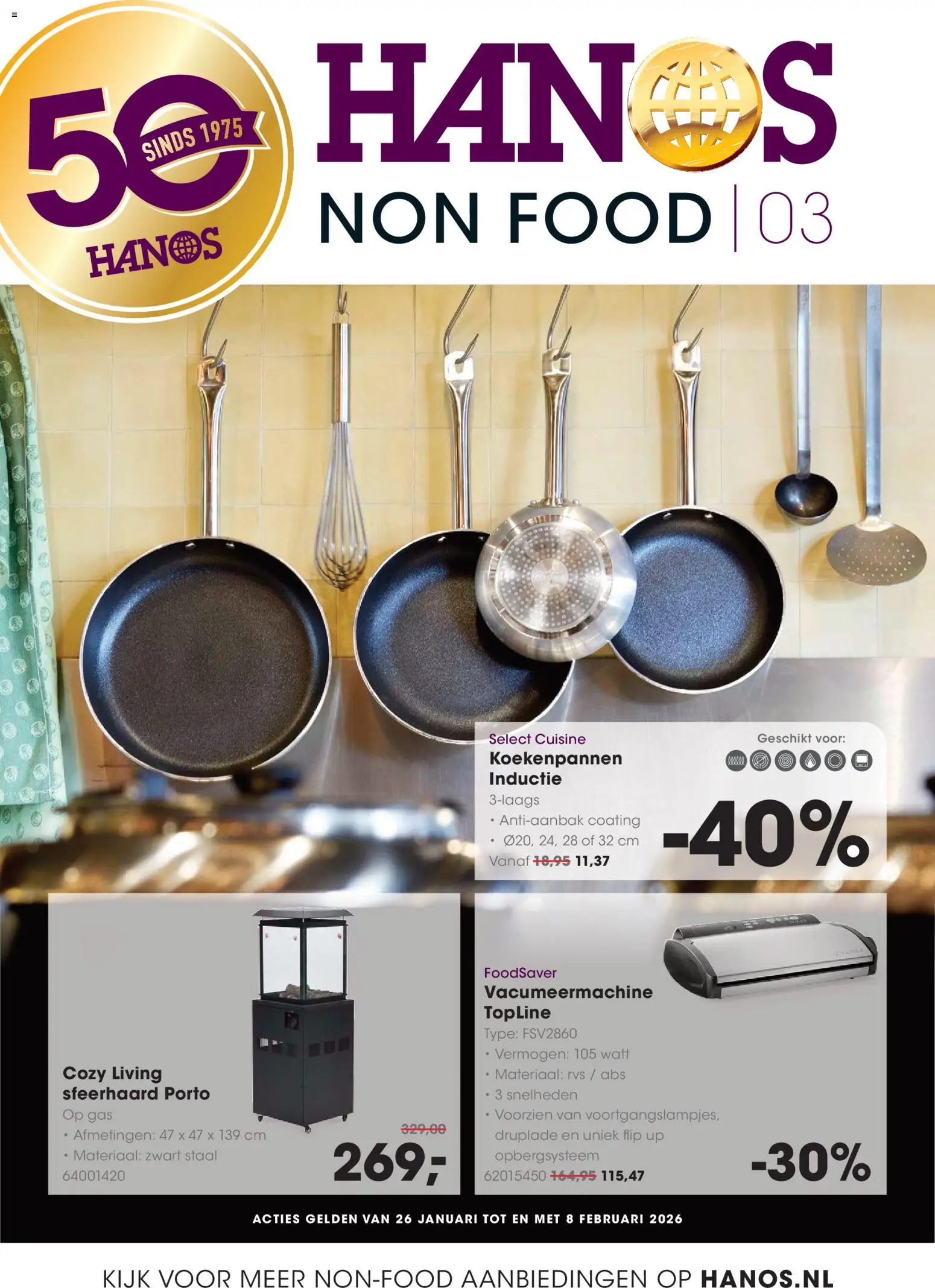 Voorbeeld van Non food folder van winkel Hanos geldig vanaf 26-01-2026 - Vacumeermachine