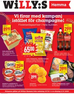 Förhandsgranska reklamblad Aktuella reklamblad Willys Hemma från butik Willys gäller från 27/10/2025