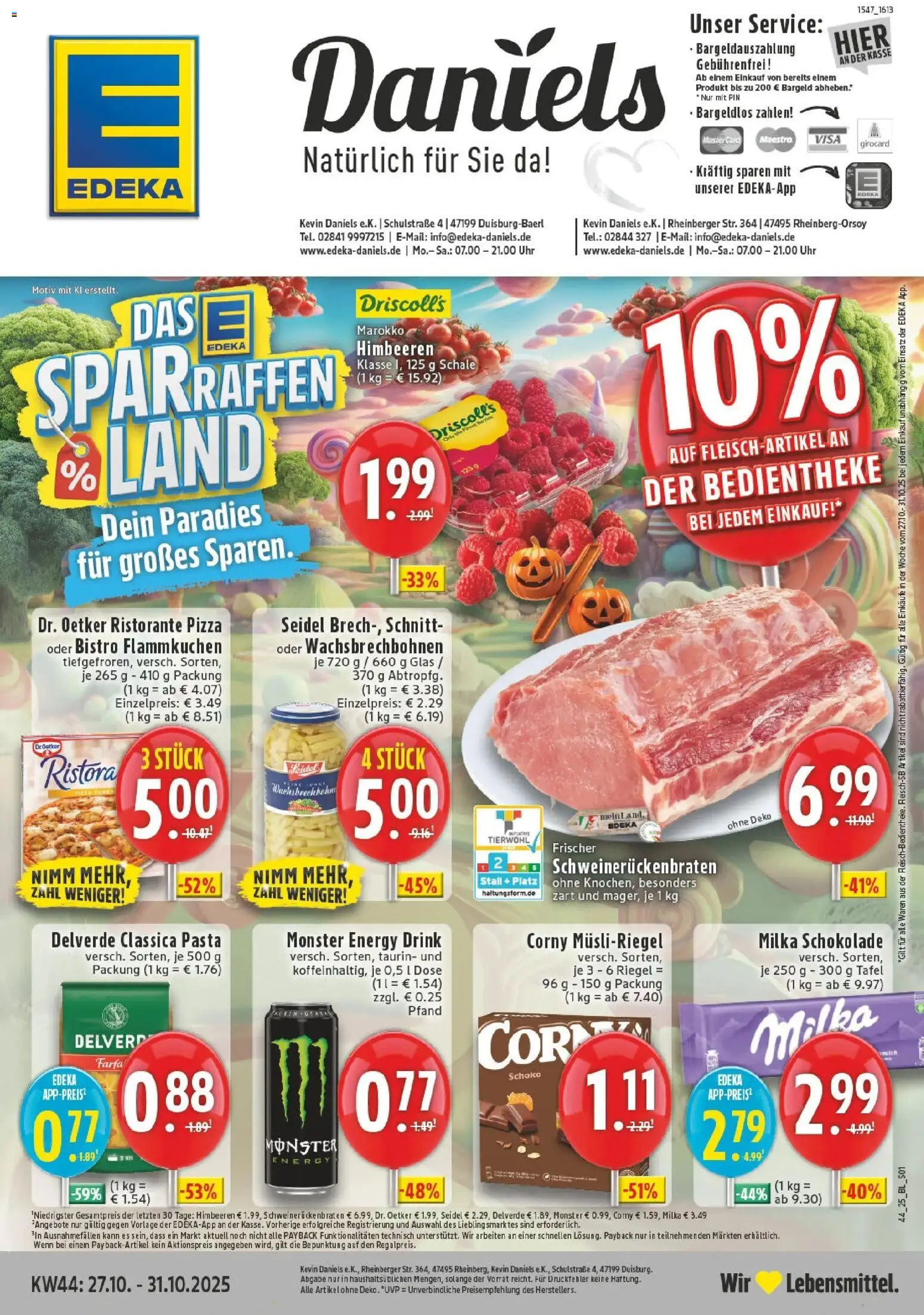 EDEKA Prospekt ab 27.10.2025 Prospekt DuisburgBaerl Online