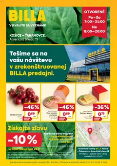 Náhľad Billa letáku platného od 18.03.2026