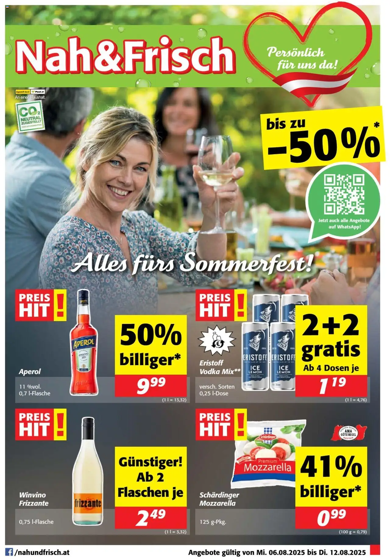  Nah und Frisch Flugblatt ab (06.08.2025 - 12.08.2025) - Seite 1 - Aperol