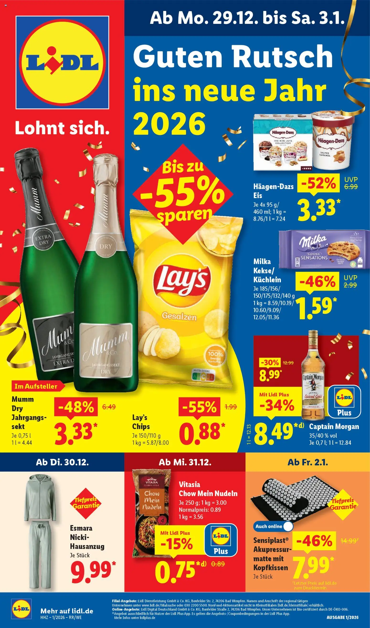 Vorschau von dem Prospekt des Geschäftes Lidl, gültig ab dem 29.12.2025