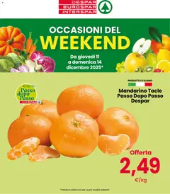 Anteprima dell'opuscolo Volantino Weekend dal negozio Despar valido da 11/12/2025