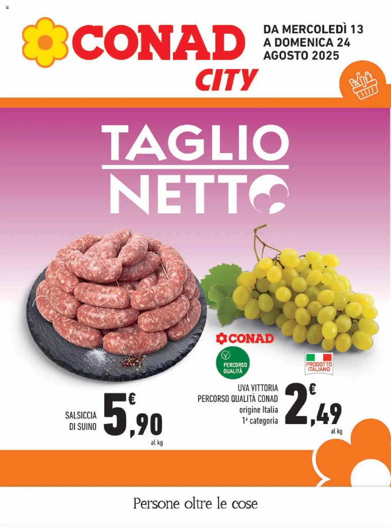 Volantino Conad valido da 13/08/2025 numero di pagina 1
