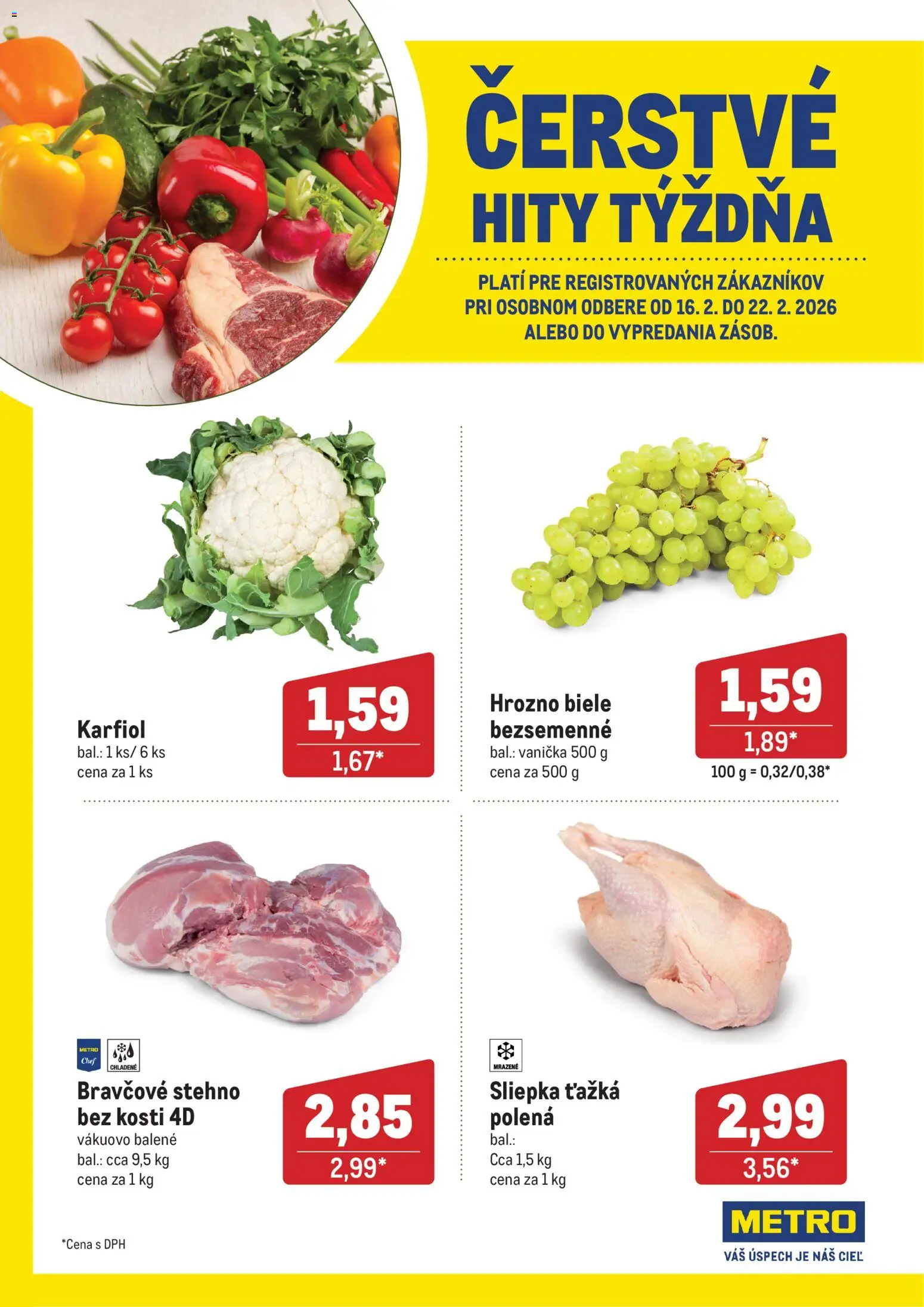 Náhľad Metro letáku platného od 16.02.2026