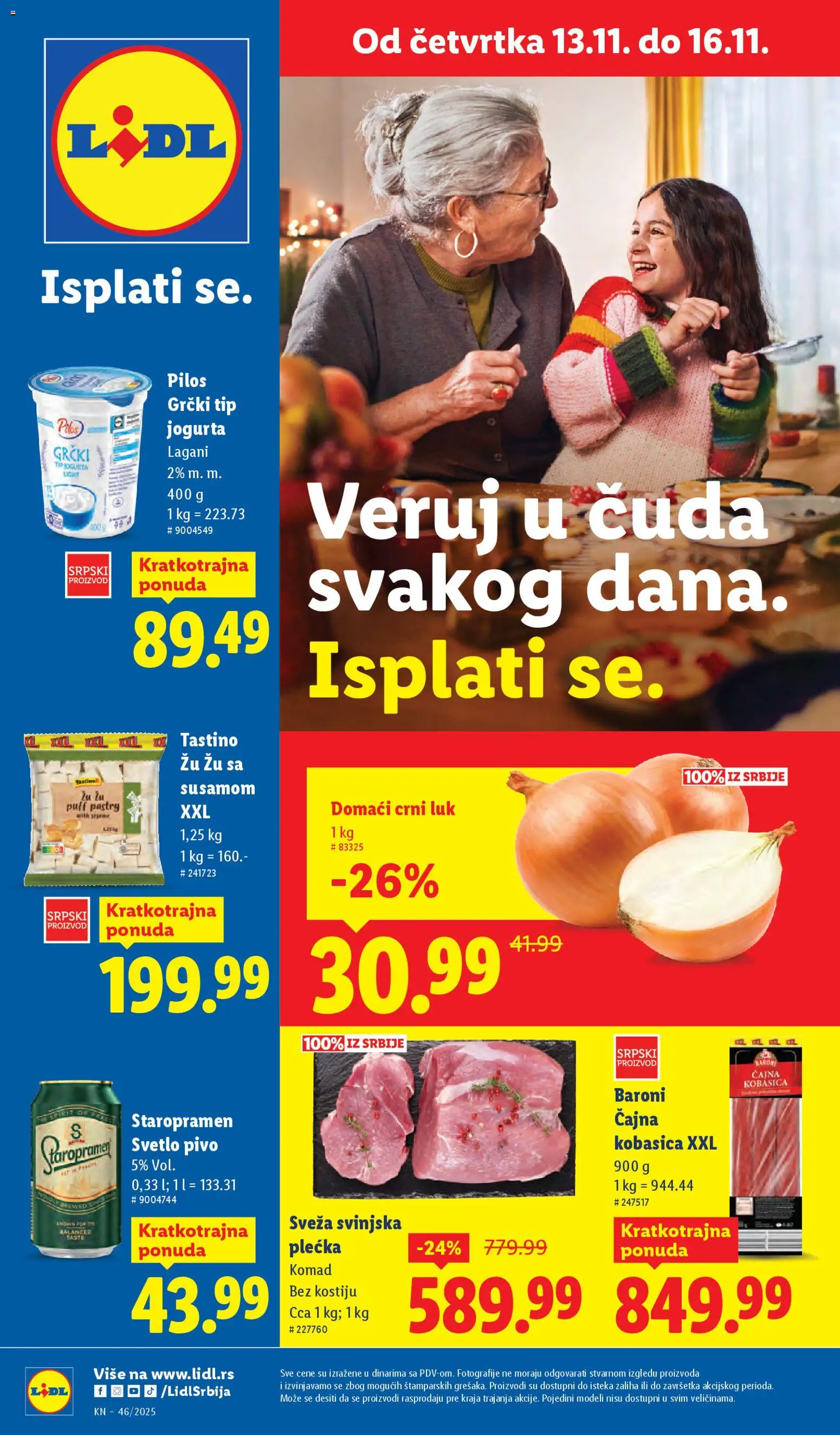 Pregled Lidl kataloga - važi od 13.11.2025