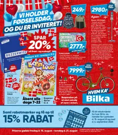 Eksempel på tilbudsavis Nonfood fra butik Bilka gyldig fra 15/08/2025