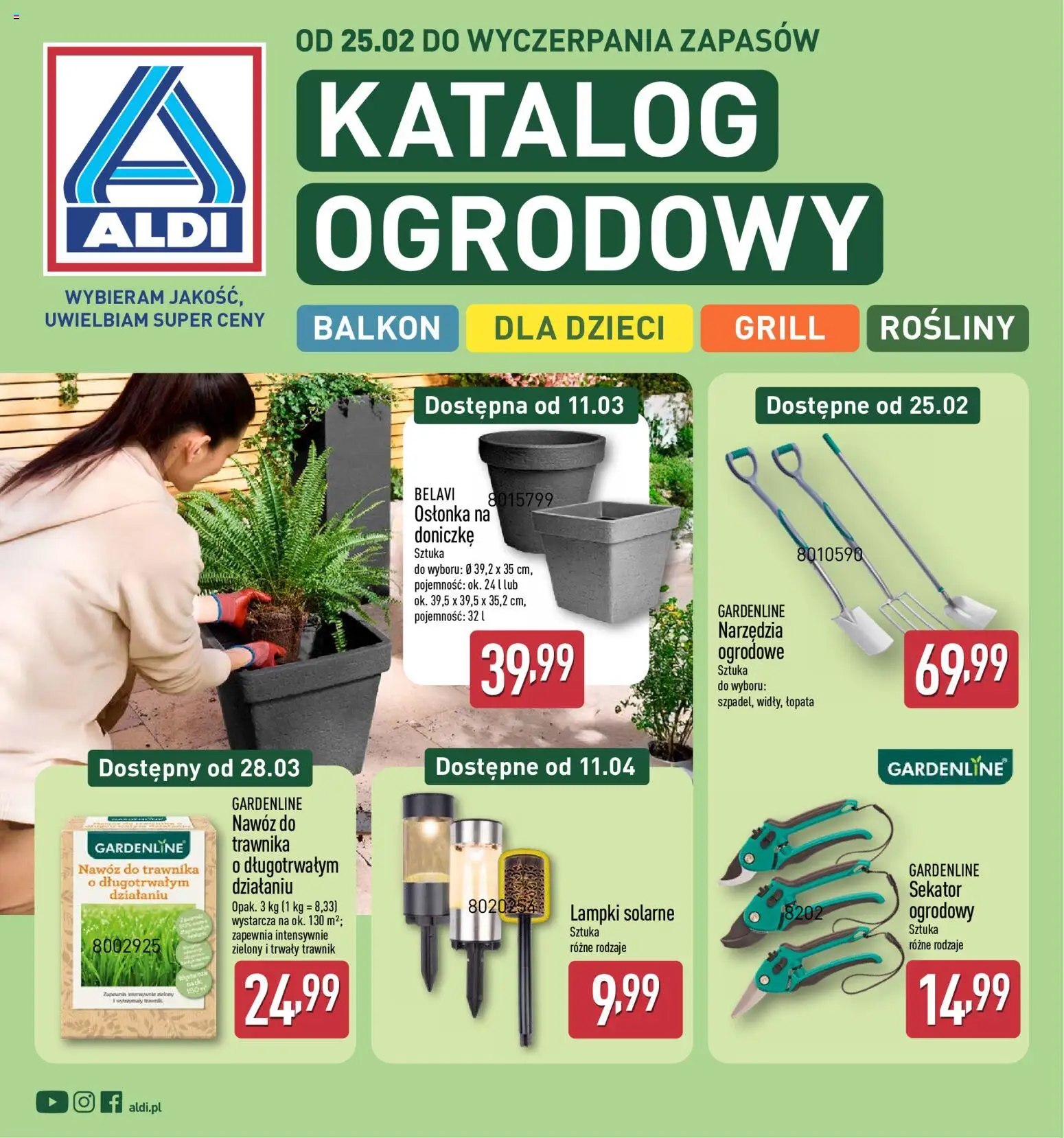 Pogląd gazetki "Katalog ogrodowy" ze sklepu Aldi ważnej od 25.02.2026