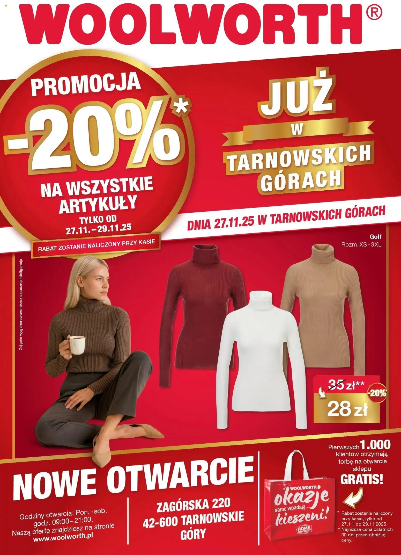 Pogląd gazetki "Woolworth: Już w Tarnowskie Góry!" ze sklepu Woolworth ważnej od 06.12.2025