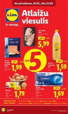 Skatīt Lidl akciju bukletu, derīgs no 16.02.2026.