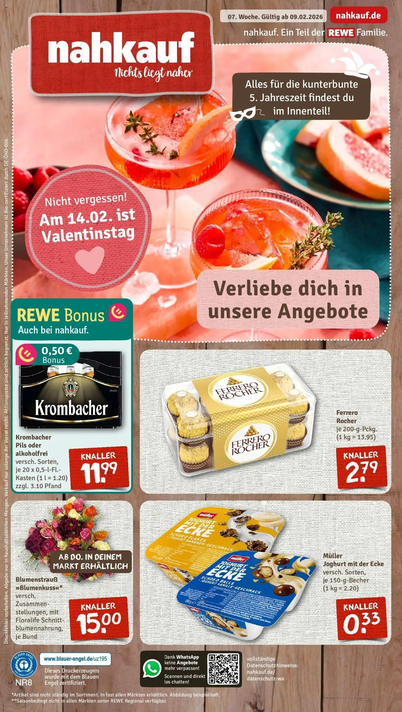 Vorschau von dem Prospekt des Geschäftes Rewe, gültig ab dem 09.02.2026
