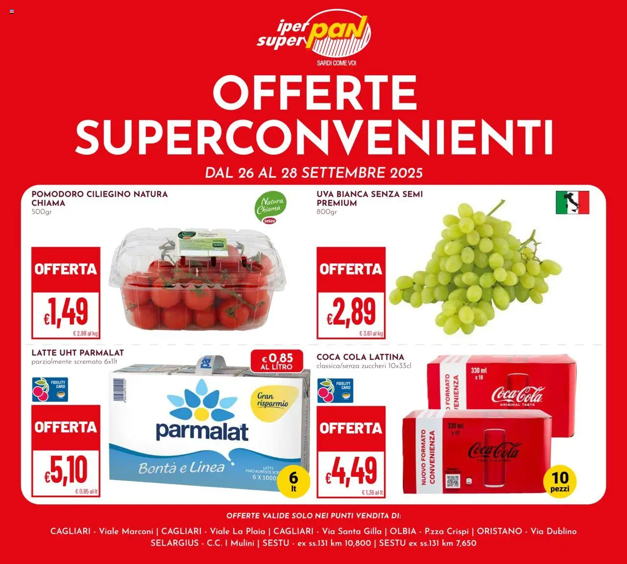 Volantino Pan valido da 26/09/2025 numero di pagina 1