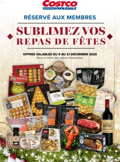 Prévisualisation de Sublimez vos repas de fêtes du magasin Costco formulaire valide 09/12/2025