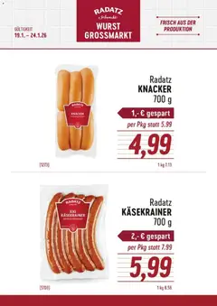 Vorschau der Angebote: Radatz Würstchen gültig ab 19.01.2026