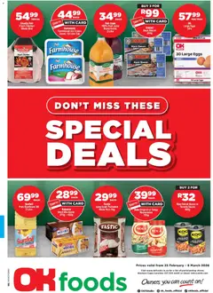 Preview of OK Foods flyer valid from 25/02/2026