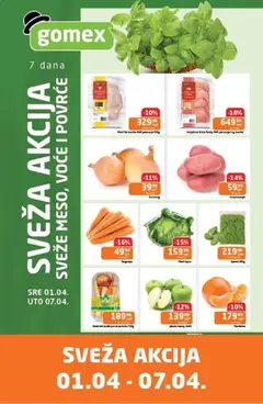 Pregled Gomex kataloga - važi od 01.04.2026