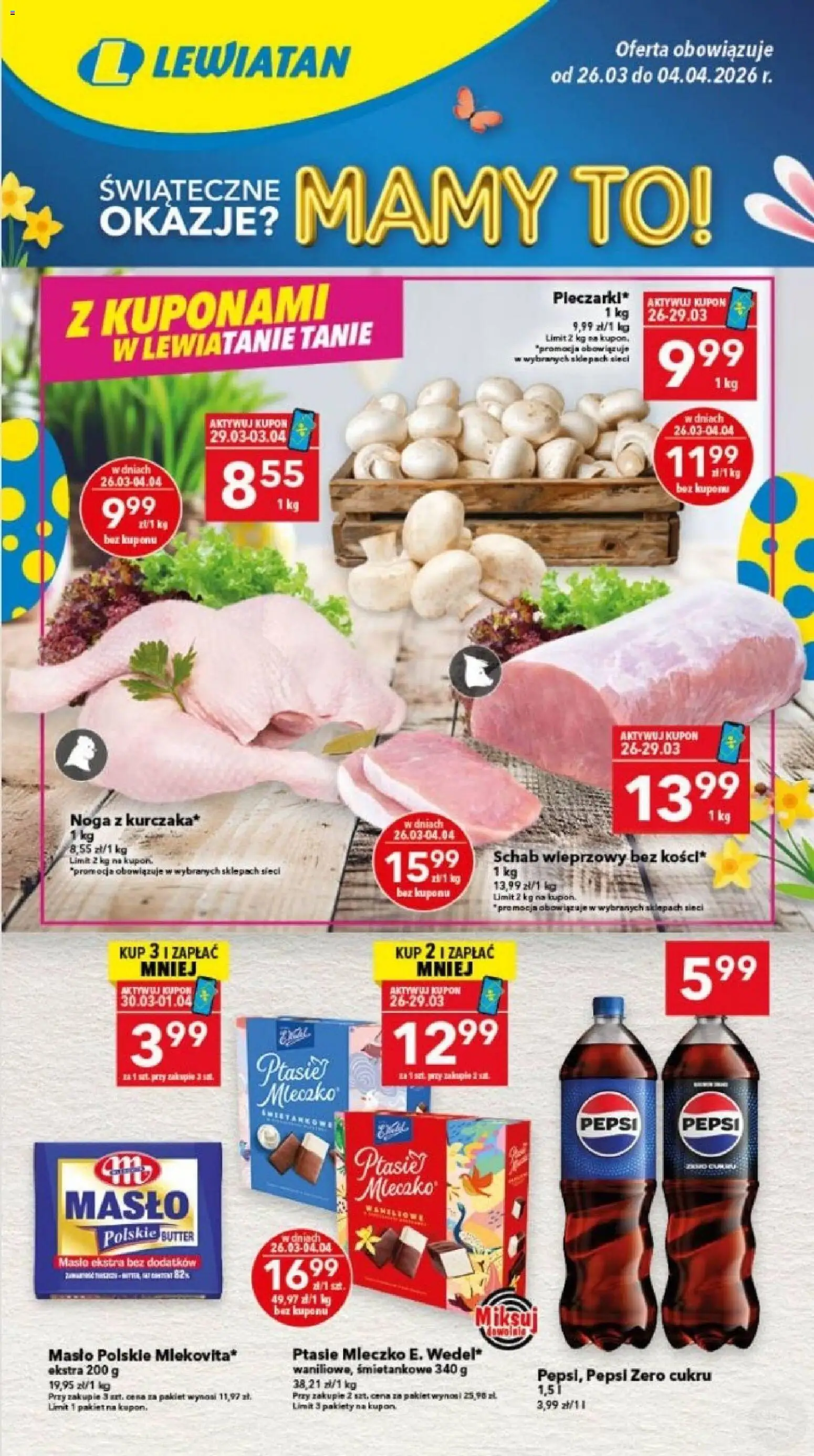 Pogląd gazetki "Lewiatan gazetka - Bydgoszcz" ze sklepu Lewiatan ważnej od 26.03.2026