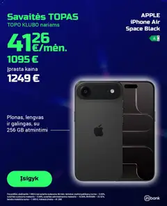 TOPOcentras parduotuvės leidinio Leidinys galiojančio nuo 2026.01.27 peržiūra