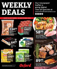 Preview of Oxford Freshmarket flyer valid from 16/07/2025