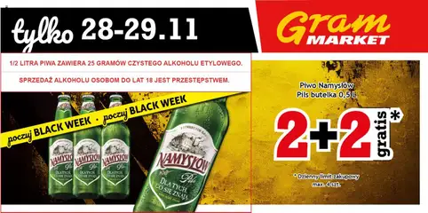Pogląd gazetki "Black Friday" ze sklepu Gram Market ważnej od 28.11.2025