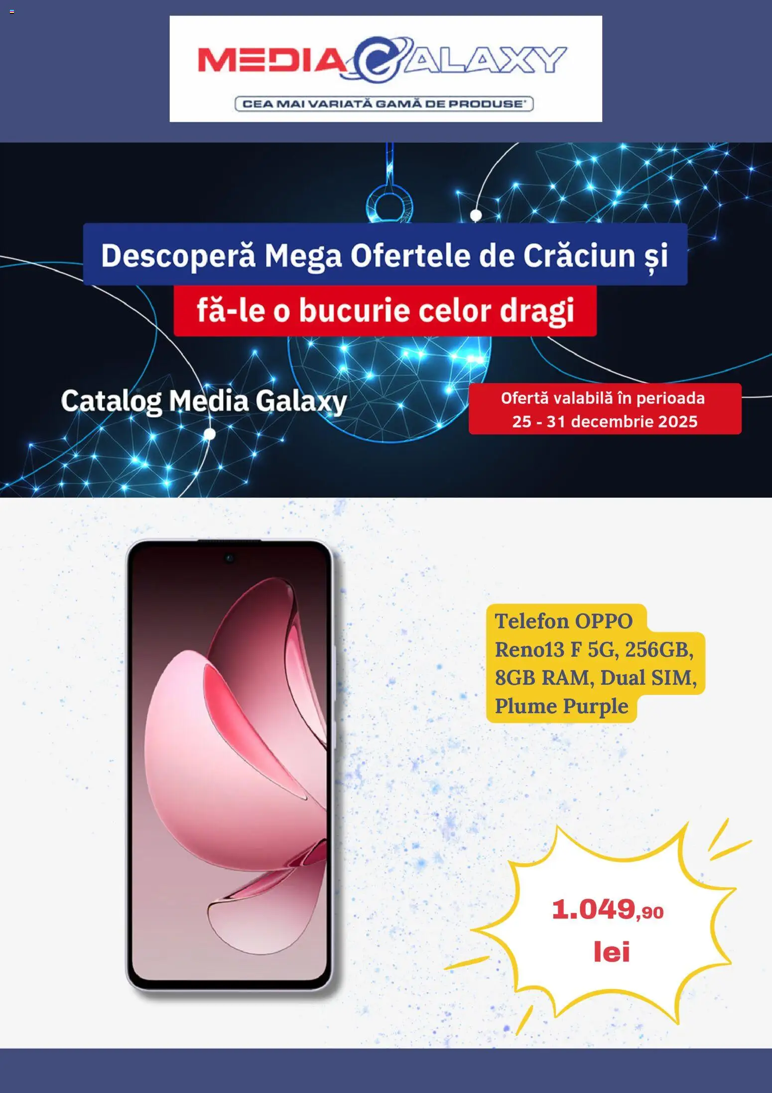 Previzualizarea de cataloage: Media Galaxy Catalog nou valabil de la 25.12.2025