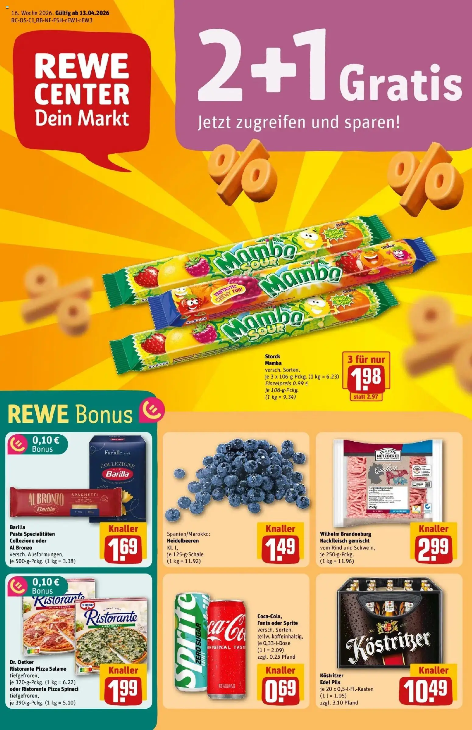 Vorschau von dem Prospekt des Geschäftes Rewe, gültig ab dem 12.04.2026