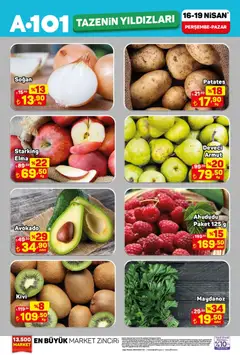 A101 A101 - Tazenin Yıldızları 16.04.2026 - Broşürünün önizlemesi