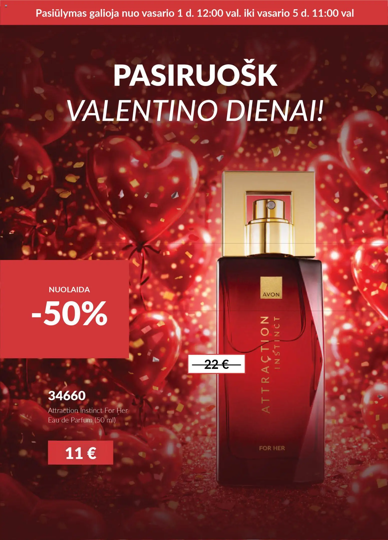 AVON parduotuvės leidinio Leidinys - Pasiruošk valentino dienai galiojančio nuo 2026.02.01 peržiūra