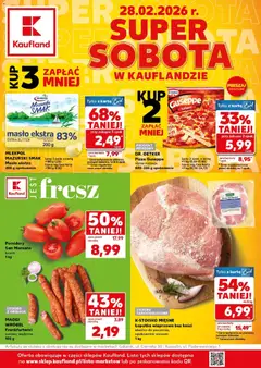 Pogląd gazetki "Kaufland gazetka - Super Sobota" ze sklepu Kaufland ważnej od 28.02.2026