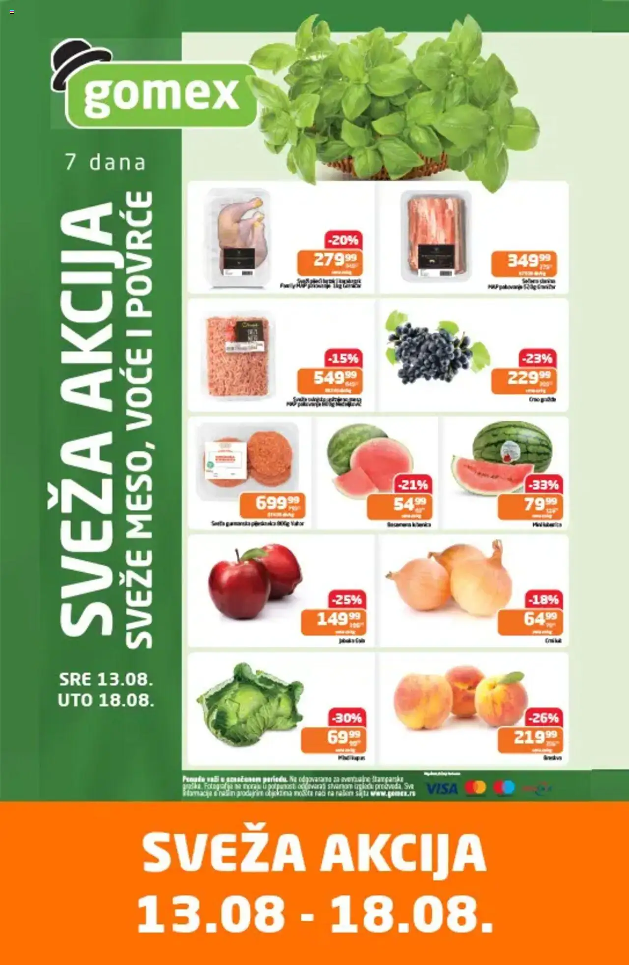 Gomex katalog važi od 13.08.2025 - stranica 1 - Povrće, Voće