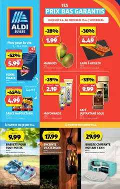 Vorschau des Merkblatts Aldi aktionen FR vom Shop Aldi gültig von 09.04.2026 bis 15.04.2026