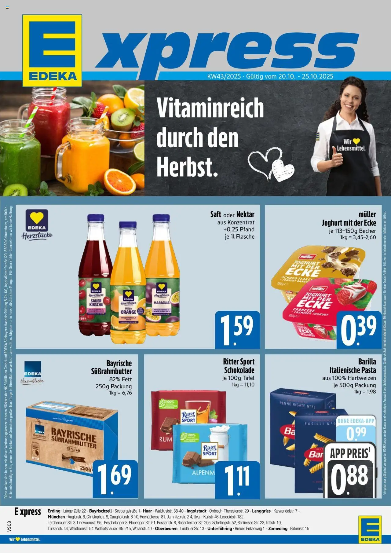 EDEKA Prospekt ab 19.10.2025 - Prospekt München Online