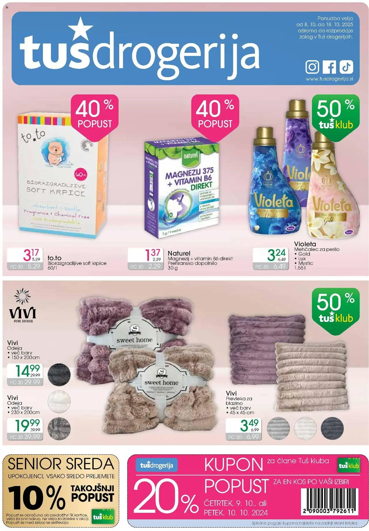 Tuš drogerija Katalog od 08.10.2025 - aktualna ponudba - stran 1