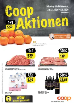 Vorschau des Merkblatts Aktionen vom Shop Coop gültig von 29.12.2025 bis 07.01.2026