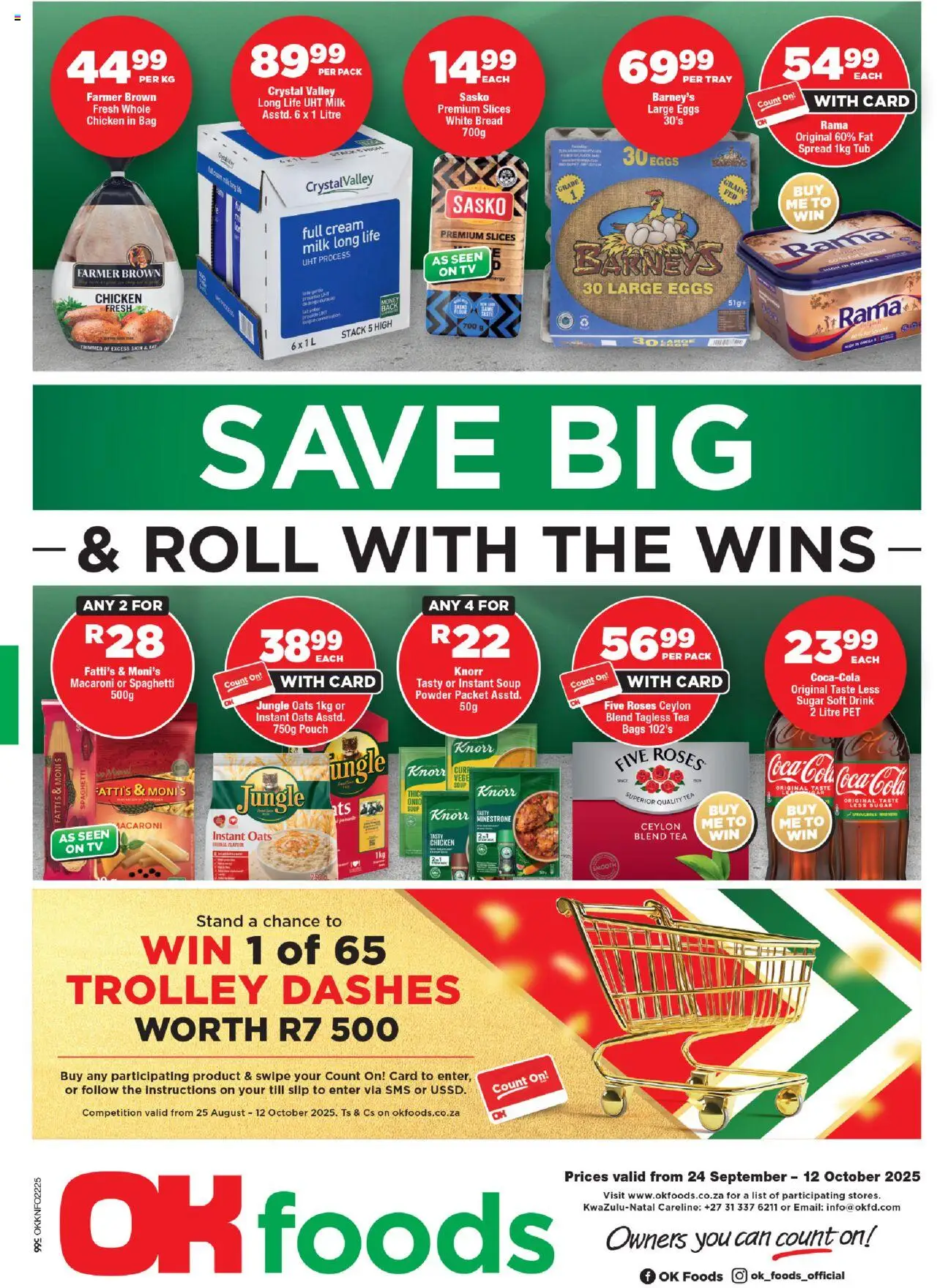 OK Foods Specials from 24/09 - 12/10/2025 > Promotions