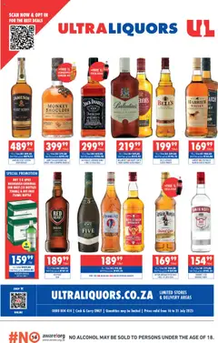 Preview of Ultra Liquors flyer valid from 16/07/2025