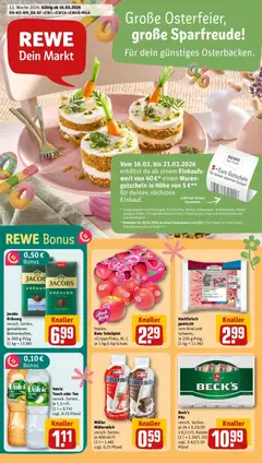 Vorschau von dem Prospekt des Geschäftes Rewe, gültig ab dem 15.03.2026