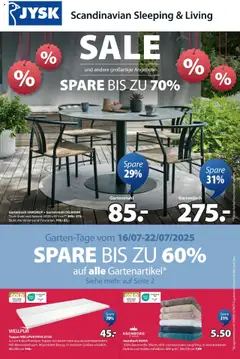 Vorschau der Angebote: JYSK Angebote gültig ab 16.07.2025